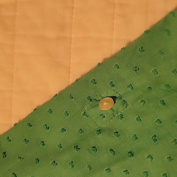 Talbots aqua color shirt. - Picture 4 of 4